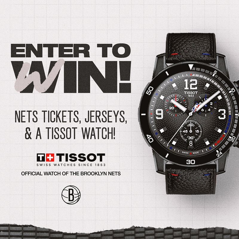Enter for a chance to win a Tissot watch and two tickets to the Hawks vs Knicks game on April 5 